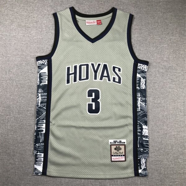 Stitched Allen Iverson Georgetown Hoyas 1995-96 Mitchell & Ness Basketball Wear