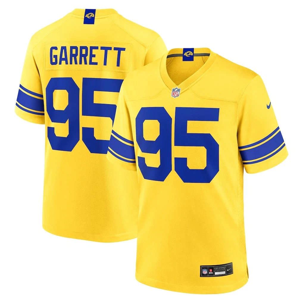 New Season Yellow Rams Stafford Garrett Nacua Williams American Football Jersey Nike - Image 3