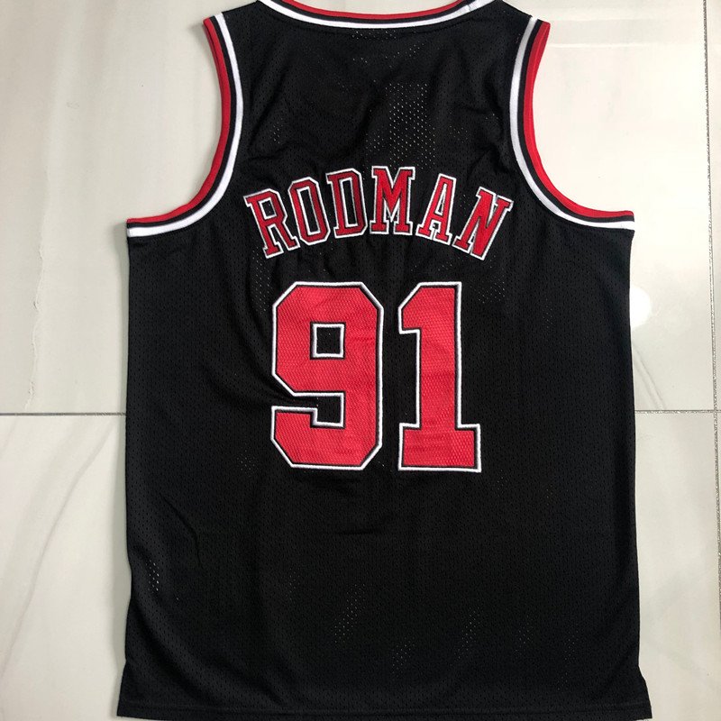 Dense Embroidery #91 Dennis Rodman Chicago Bulls NBA Finals Jerseys Mitchell & Ness - Image 2