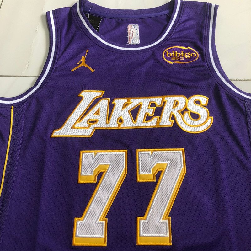 Los Angeles Lakers Luka Doncic 77 Dense Nike NBA Jersey - Image 7