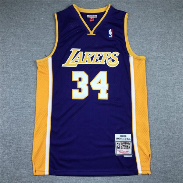Shaquille O'Neal Los Angeles Lakers Fans Stitched NBA Jersey Mitchell & Ness