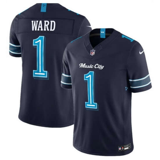 Men S-3XL Tennessee Titans Ward #1 Simmons #98 Nike Navy 2026 Rivalries Jersey NFL