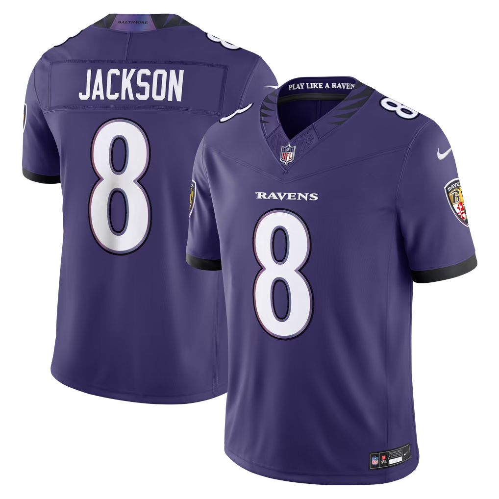 B.Ravens Jackson Lane Henry Hendrickson Flowers Stitched American Football Jerseys Nike - Image 4