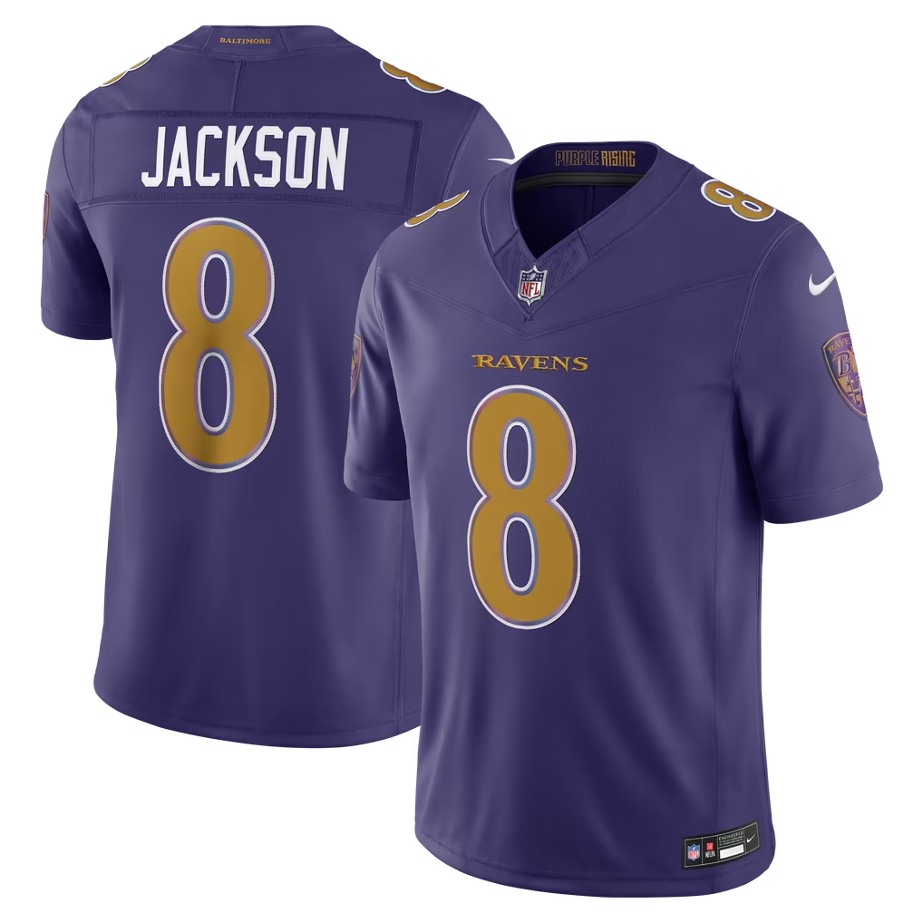 B.Ravens Jackson Lane Henry Hendrickson Flowers Stitched American Football Jerseys Nike - Image 5