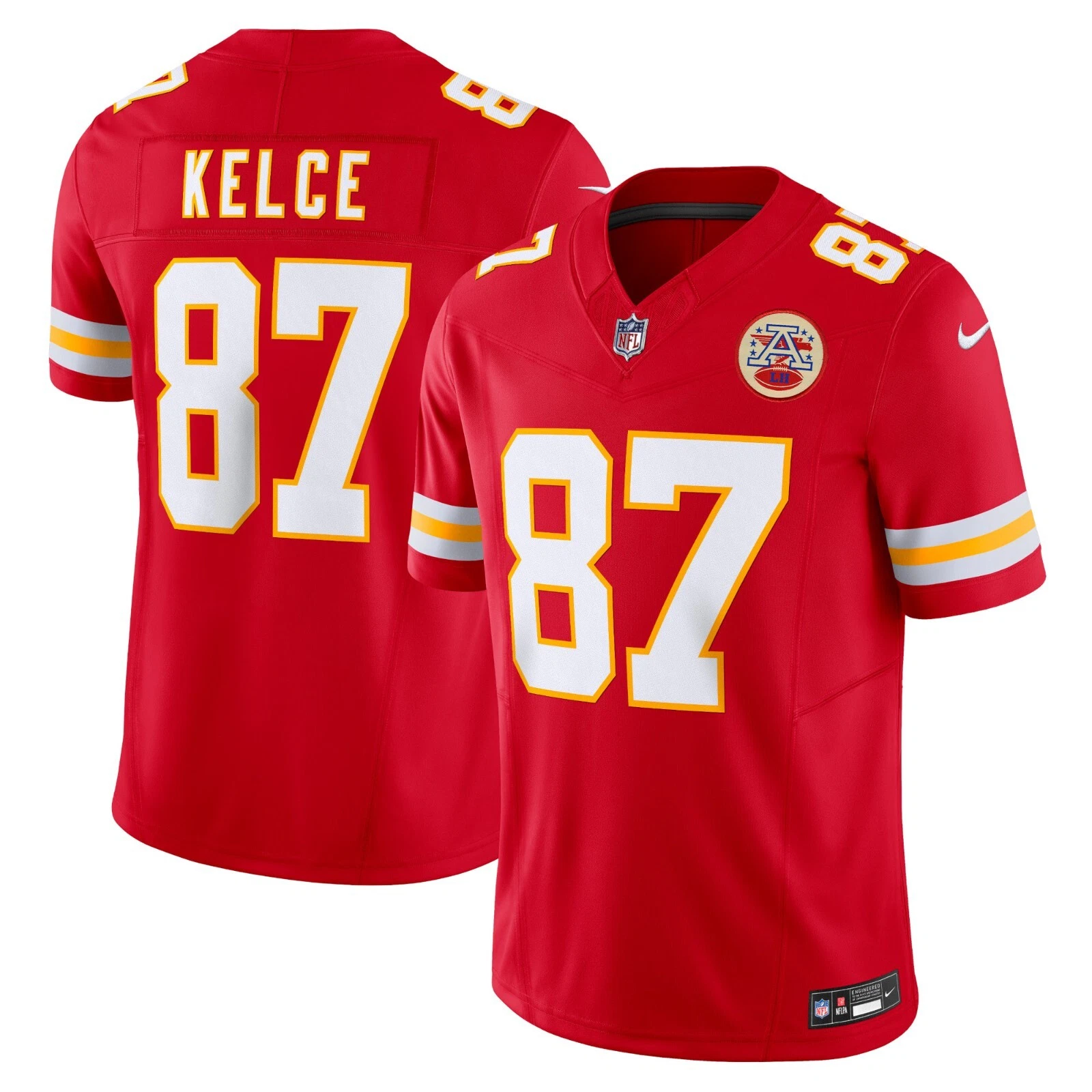 Nike Kansas City Chiefs 87 Travis Kelce Black Mens Stitched NFL Shirts - Image 2