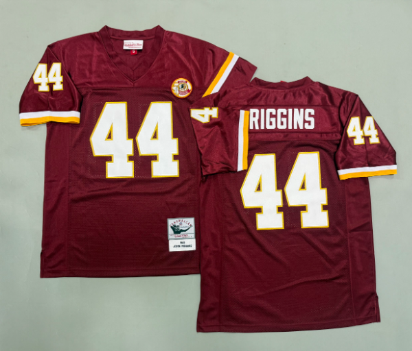 Men Stitched John Riggins #44 Washington Redskin Jersey