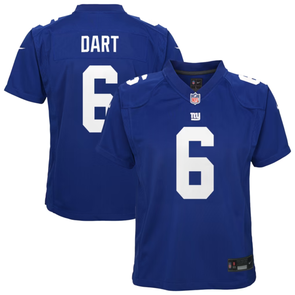 Youth 44 Skattebo 6 Dart New York Giants Stitched Nike Jersey
