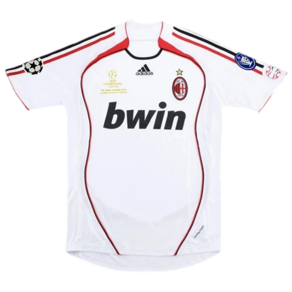 AC Milan 2006/07 Kaka #22 With Patches UCL Final Away Retro Jersey