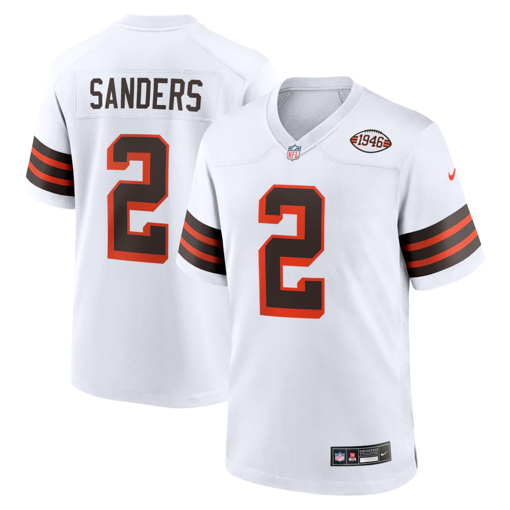 Shedeur Sanders Cleveland Browns Nike Alternate Game Jersey - Image 3