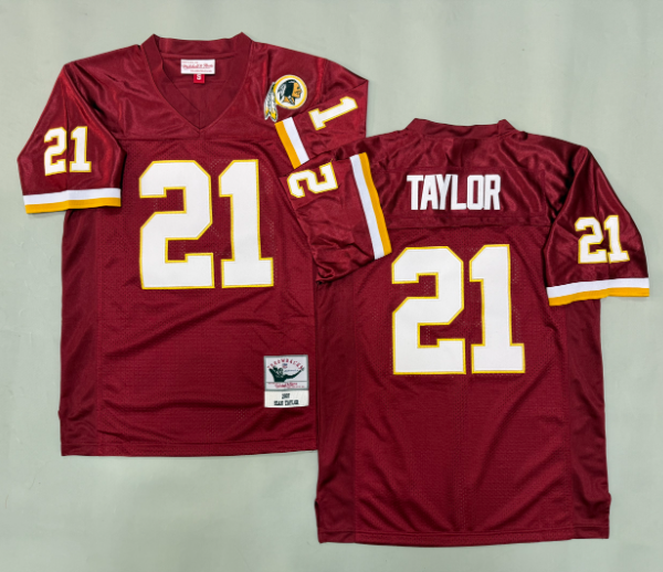 Washington Redskins #21 SEAN TAYLOR S-3XL Stitched Vintage Jersey