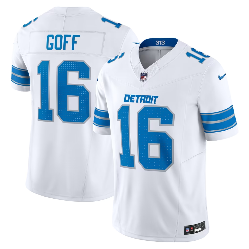 3rd Generation Detroit Lions Hutchinson Gibbs St Brown Goff Wiiliams Teslaa Nike NFL Jerseys - Image 13