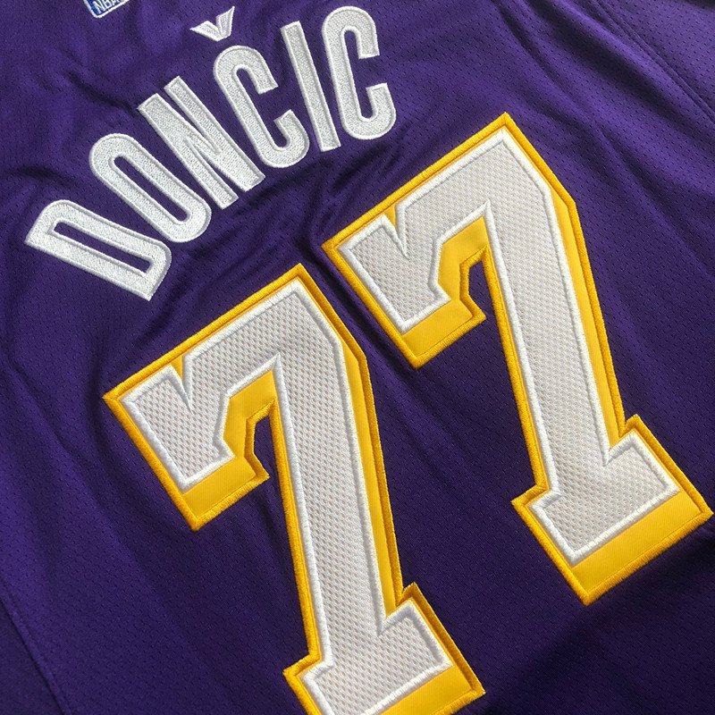 Los Angeles Lakers Luka Doncic 77 Dense Nike NBA Jersey - Image 4