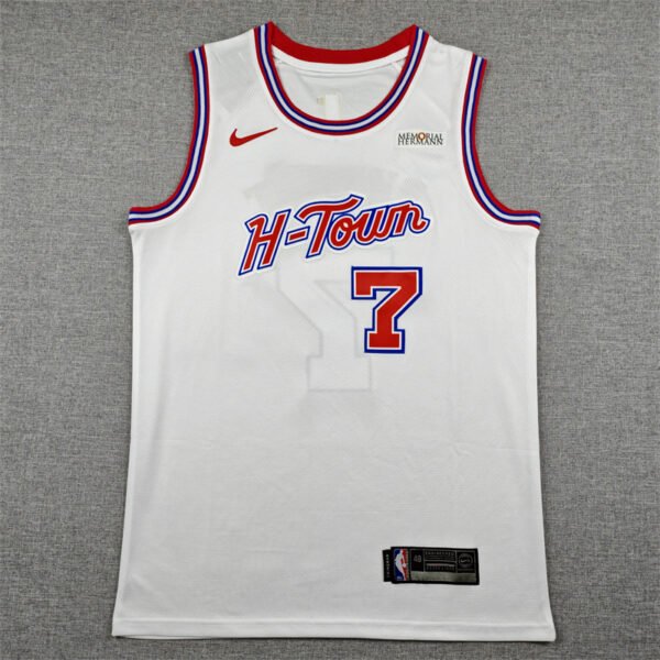 Houston Rockets Kevin Durant Black White Red Stitched Basketball Jersey Nike