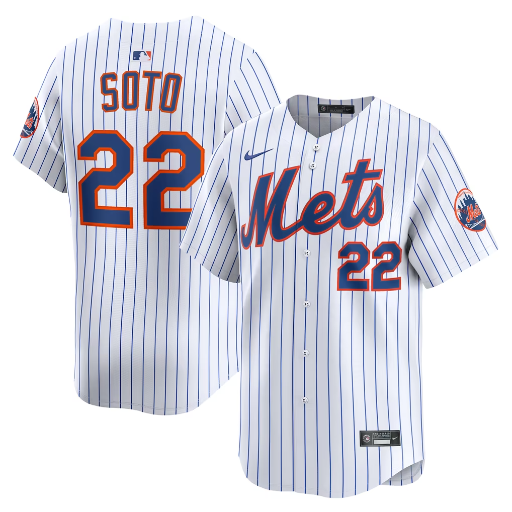 Juan Soto #22 New York Mets Men Nike MLB Replica Jersey - Image 3