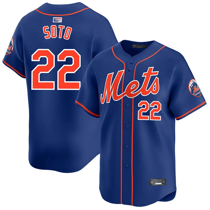 Juan Soto #22 New York Mets Men Nike MLB Replica Jersey - Image 4
