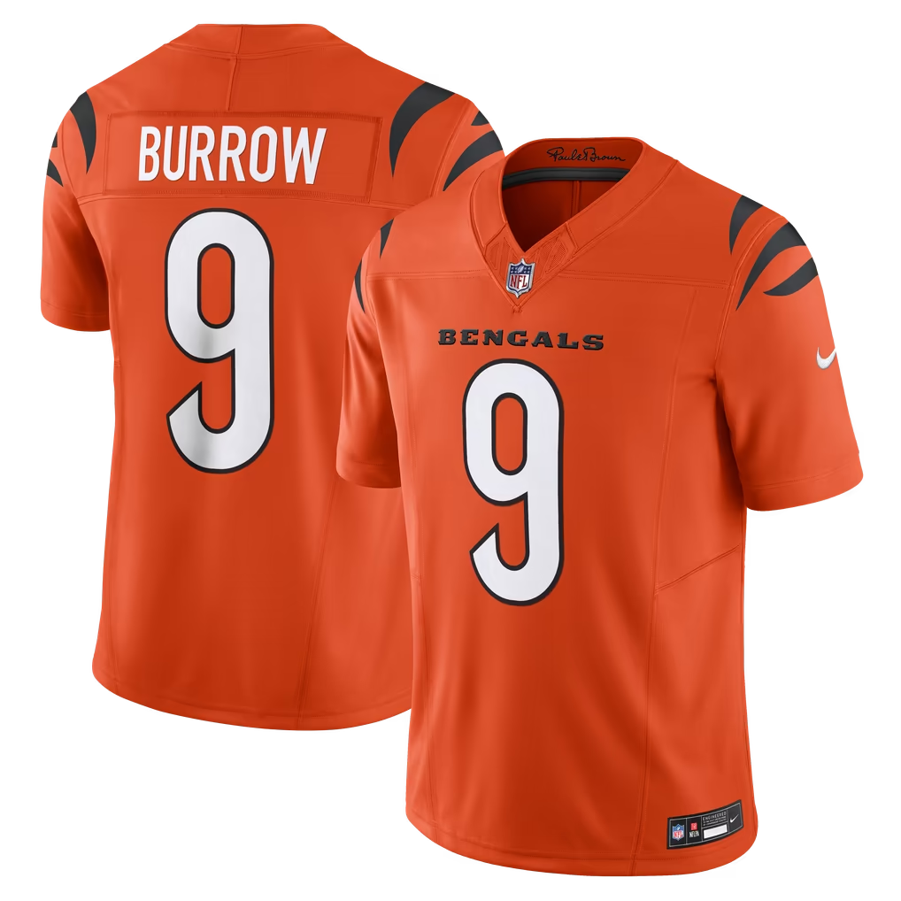 Adult 5 Styles Joe Burrow #9 Cincinnati Bengals Nike NFL Jerseys - Image 2