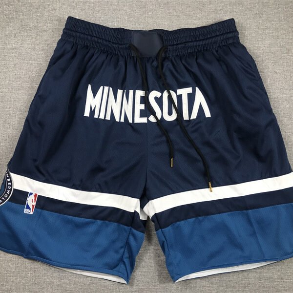Minnesota Timberwolves Polyester Mesh Stitched NBA Shorts