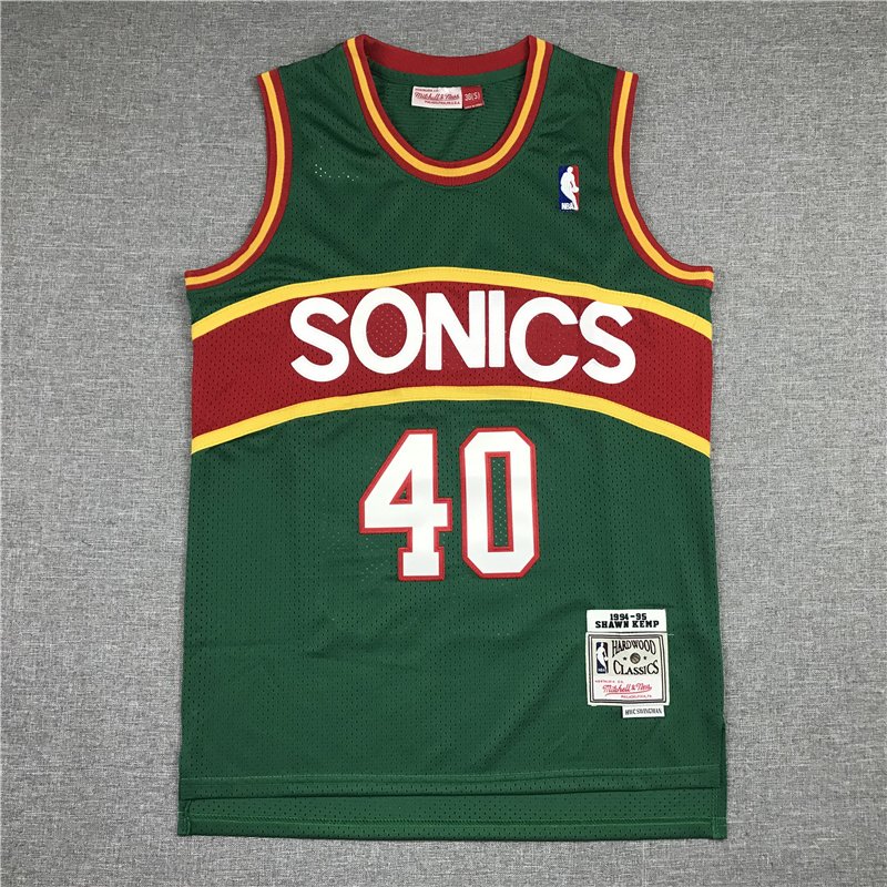 Seattle SuperSonics Classical 40 Kemp Stitched Jersey Mitchell & Ness - Image 2