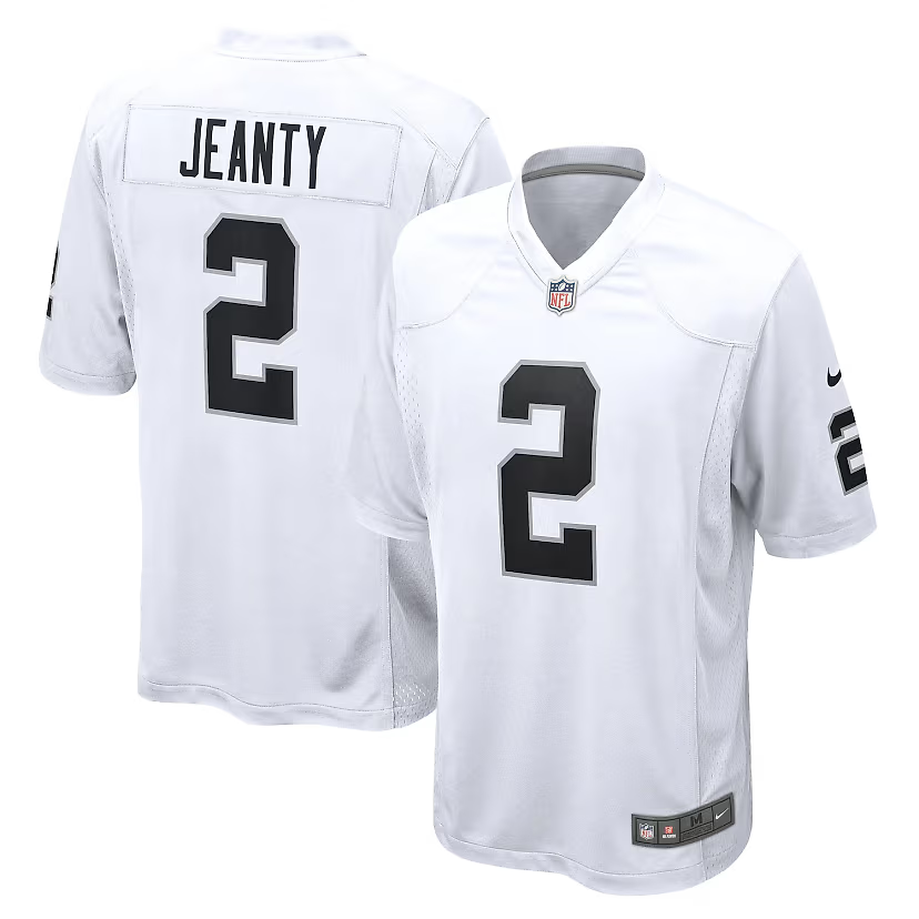 Youth Nestelin Ashton Jeanty Las Vegas Raiders #2 Jersey Nike - Image 2
