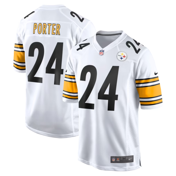 White Black Stitched Joey Porter Jr. Pittsburgh Steelers NFL Jersey Nike