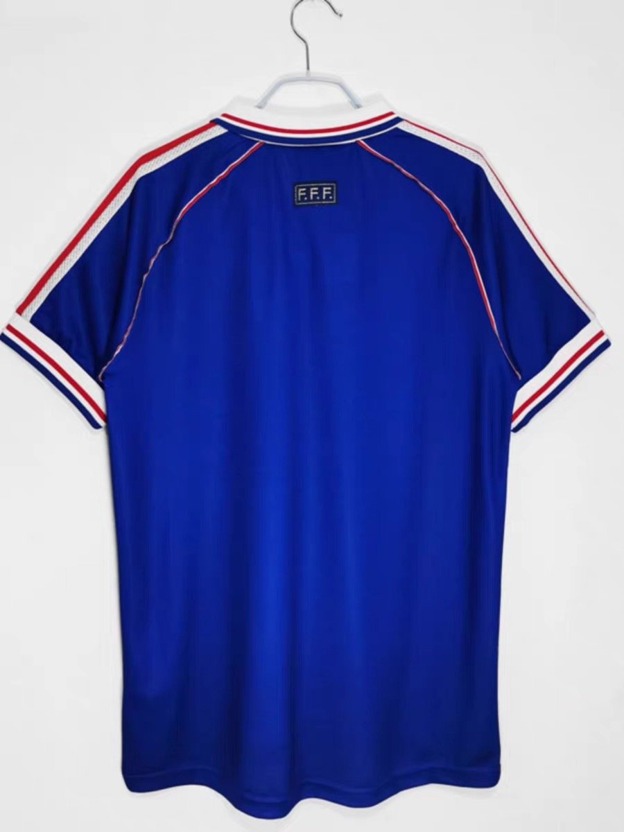 1998 France Home Zidane #10 Football Shirt Adidas - Image 3