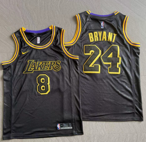 Front 8 Back 24 Kobe Bryant Dense Stitched NBA Jersey