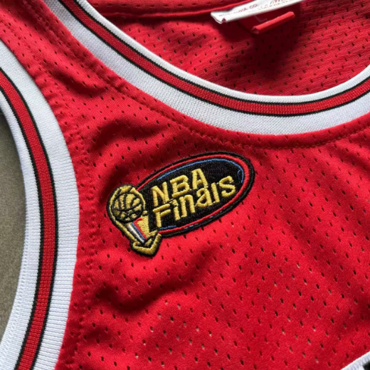 Red 23 Chicago Bulls Michael Jordan Dense Stitched NBA Jersey - Image 3