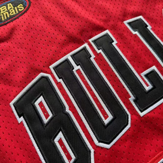 Red 23 Chicago Bulls Michael Jordan Dense Stitched NBA Jersey - Image 4