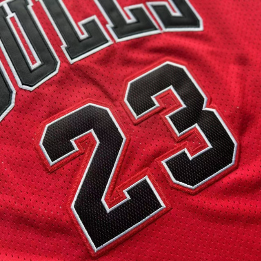 Red 23 Chicago Bulls Michael Jordan Dense Stitched NBA Jersey - Image 5