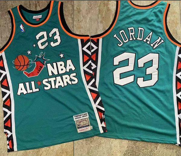 Dense Embroidered All Stars 23 Michael Jordan Mitchell&Ness Jersey