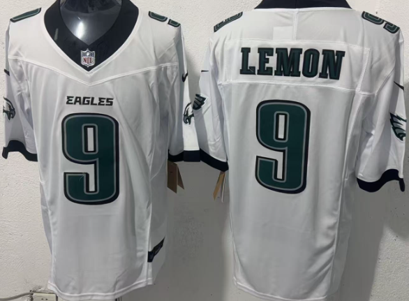 Nike Philadelphia Eagles Makai Lemon Green White NFL Draft First Round Pick No. 20 Team Game Jersey - Image 2