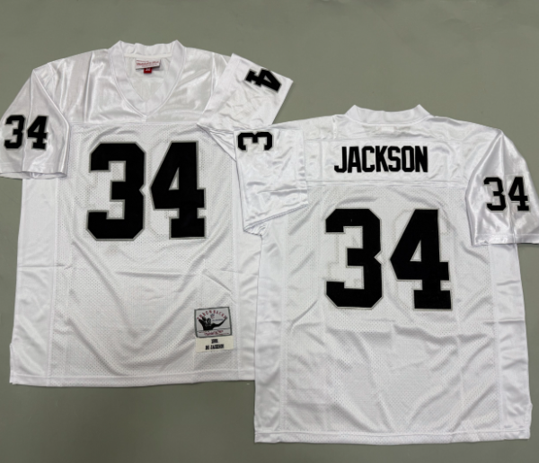 Men Mitchell & Ness NFL Legacy Los Angeles Raiders 1988 Bo Jackson Jersey