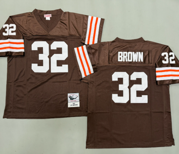 Jim Brown #32 Cleveland Browns Retro NFL Jersey