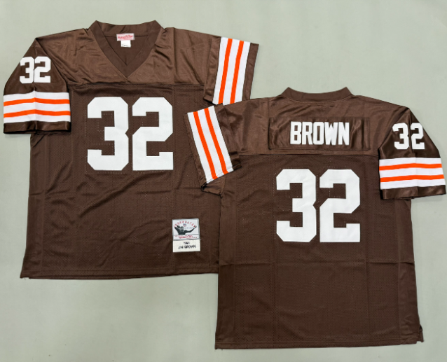 Jim Brown #32 Cleveland Browns Retro NFL Jersey