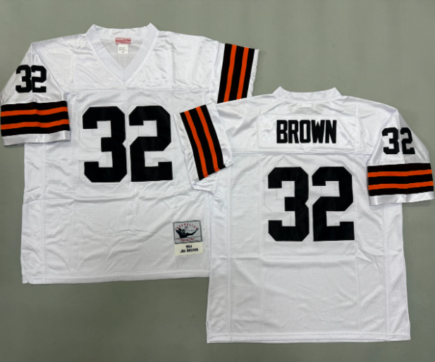 Jim Brown #32 Cleveland Browns Retro NFL Jersey - Image 3