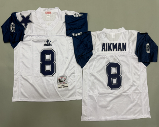 Troy Aikman Dallas Cowboys Autographed Authentic Mitchell & Ness Legacy Jersey - Image 2