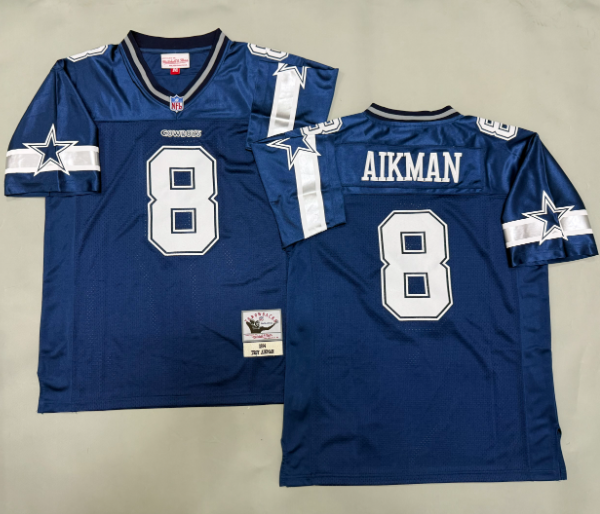 Troy Aikman Dallas Cowboys Autographed Authentic Mitchell & Ness Legacy Jersey - Image 3