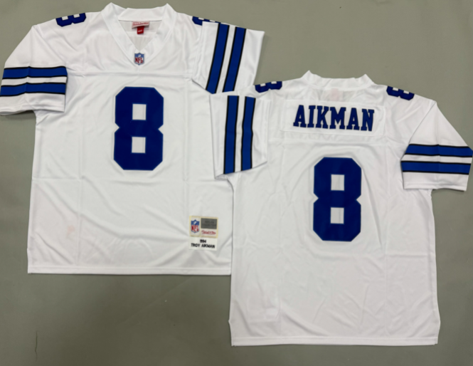 Troy Aikman Dallas Cowboys Autographed Authentic Mitchell & Ness Legacy Jersey - Image 4