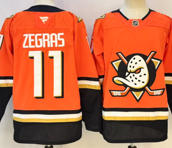 Anaheim Ducks #9 #11 #15 #20 #61 #91 Men Embroidered Orange Ice Hockey Jersey