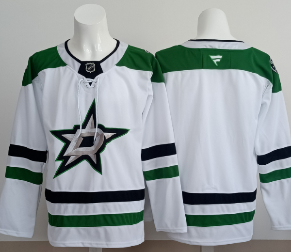 Adidas Dallas Stars Jersey Men White Green #14 Benn #21 Robertson #96 Rantanen