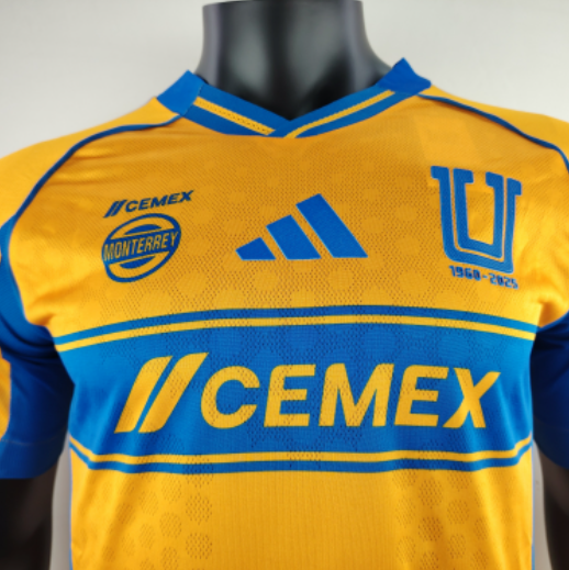 Tigres UANL Home Jersey 2025/26 Adidas Authentic Soccer shirt - Image 4