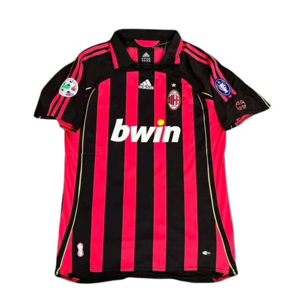 2006/2007 Champions League Short Sleeve MALDINI #3 KAKA #22 Pirlo #21 Inzaghi #9 AC Milan Jersey