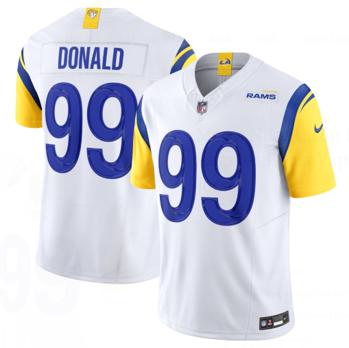 5 Styles LA Rams #99 Aaron Donald Limited Game Player Stitched Jersey NFL