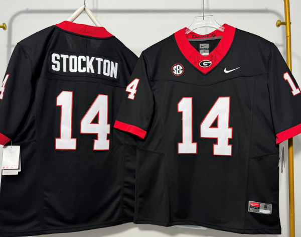 Georgia Bulldogs #14 Gunner Stockton Vapor F.U.S.E. Limited Jersey Stitched
