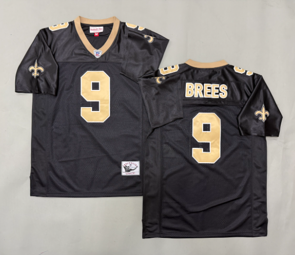 New Orleans Saints Drew Brees #9 Men Stitched Throwback Jersey NFL