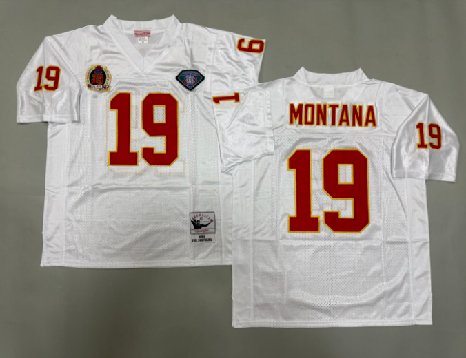 Joe Montana #19 Kansas City Chiefs Official NFL Mitchell & Ness Jersey - Image 3