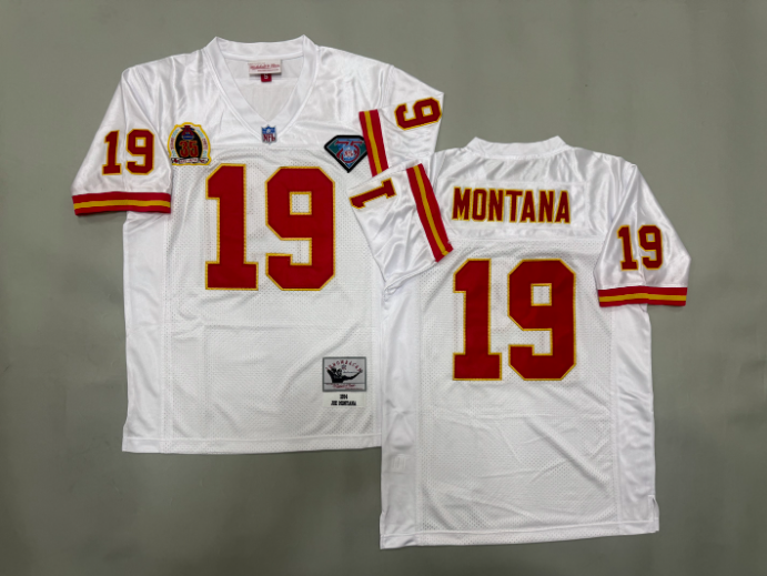 Joe Montana #19 Kansas City Chiefs Official NFL Mitchell & Ness Jersey - Image 2