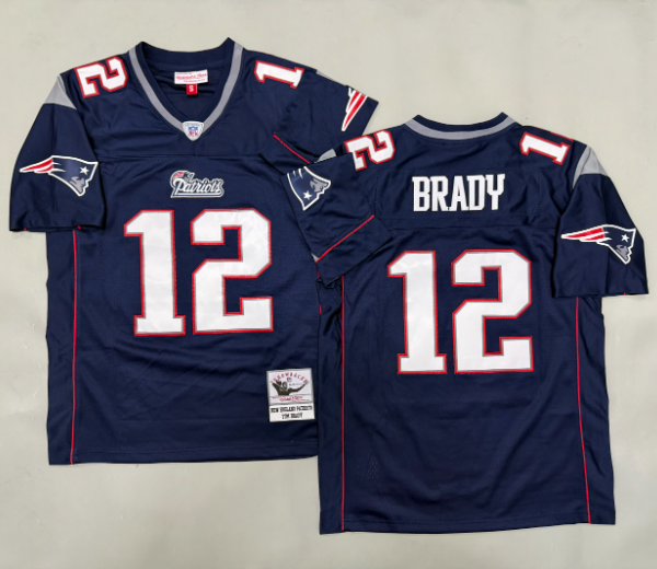 NFL Patriots Tom Brady #12 Jersey Adult S-XXXL 6 Styles