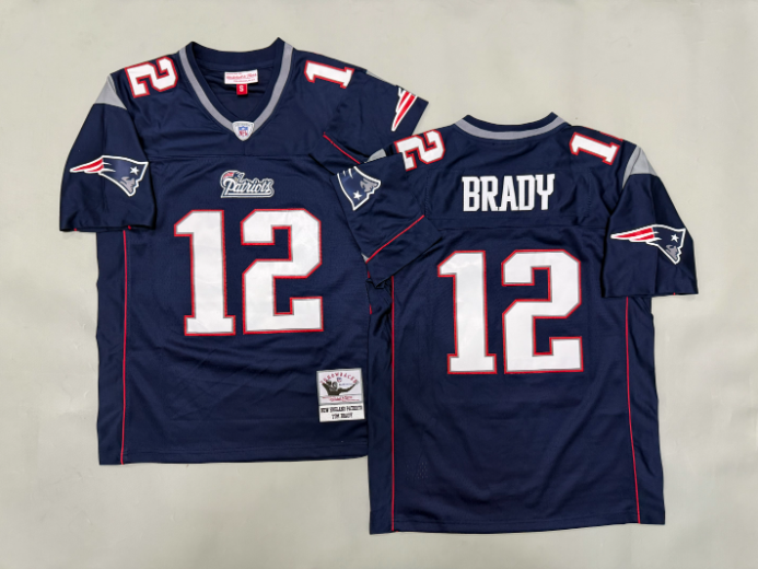 NFL Patriots Tom Brady #12 Jersey Adult S-XXXL 6 Styles