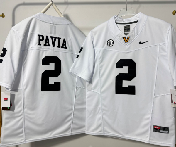 Vanderbilt Commodores Diego Pavia #2 S-XXXL Stitched NCAA Jersey